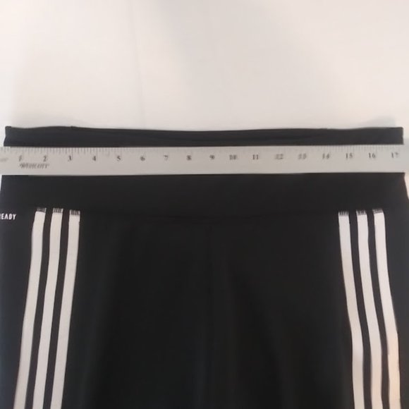 Adidas Aeroready Women's Size XL High Rise 3 Striped Compression Active Pants - Picture 10 of 12